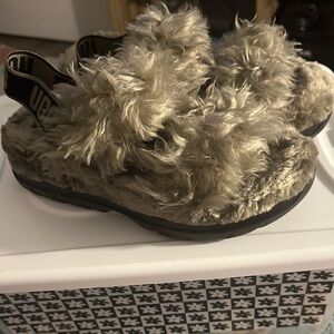 UGG Fluffette open toe sandals